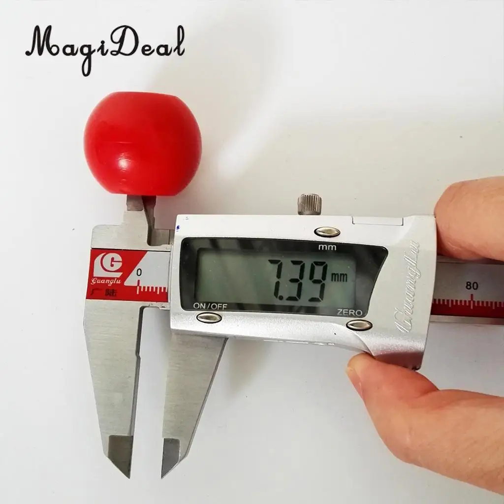 MagiDeal 2 Pieces Red Plastic Kayak Tail Rudder Control System Balls Kit Accessories