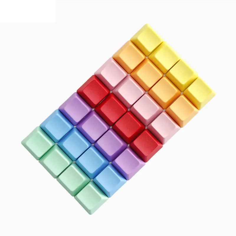 

4pc No Letter Thicken PBT Mechanical Keyboard Keycaps OEM Colorful R1 R2 R3 R4 Replacement Key Cap for Cherry Switches Keyboard