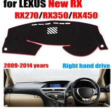 Приборной панели автомобиля Обложка Коврик для LEXUS RX RX270 RX350 RX450 2009- правым dashmat pad Даш охватывает Авто Аксессуары Приборной Панели