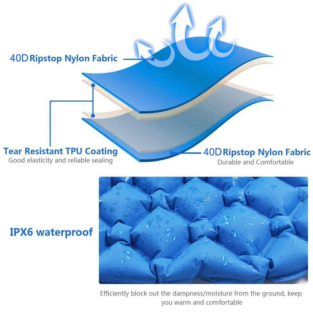 Сверхлегкий спальный коврик, надувной спальный коврик, мешки, матрас для наружного кемпинга, пешего туризма, путешествий