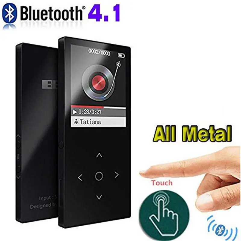 Mp3 плеер Bluetooh4.1 встроенный динамик металлический Оригинал BENJIE K8 без потерь звук 1 8