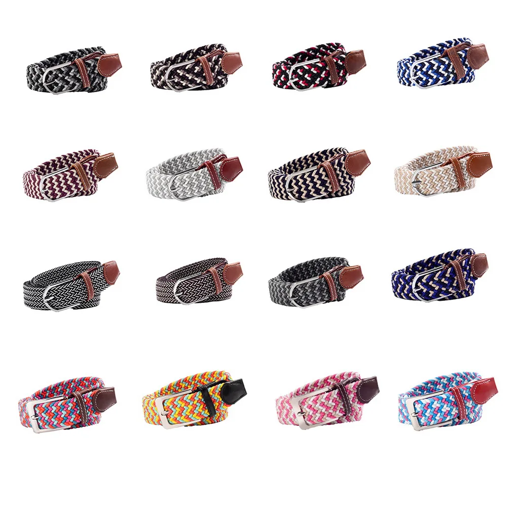 

2019 ITSSIBUK Hot new fashion candy elastic belt with multi-color mix and match the elastic of men and women universal jeans
