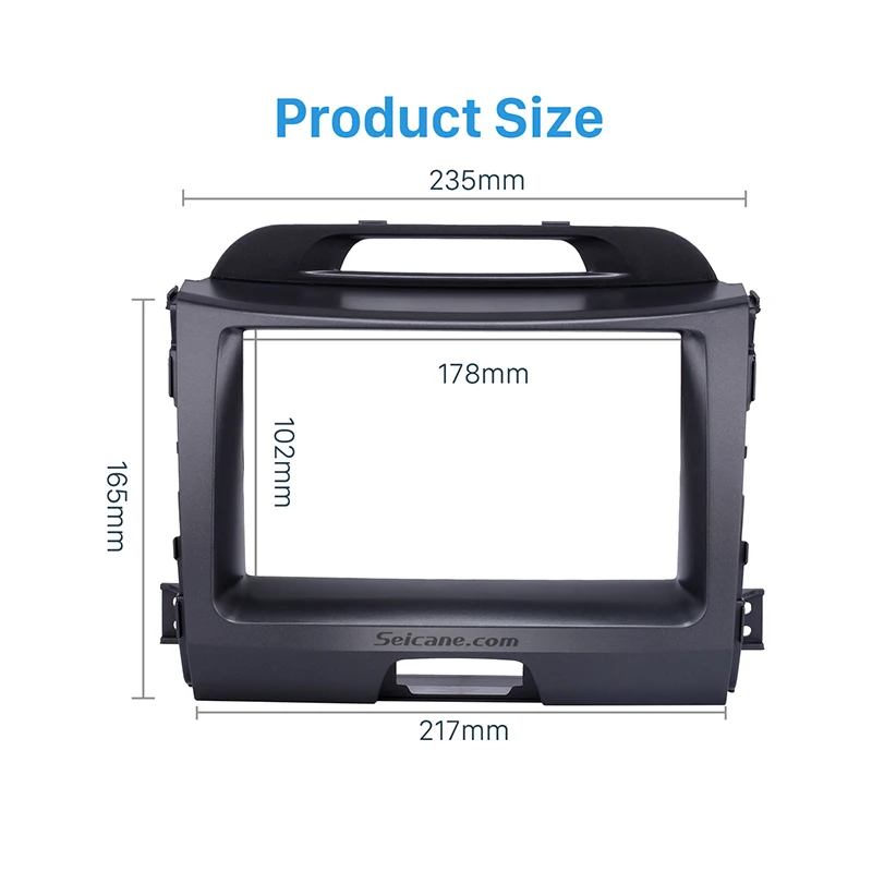 Seicane Двойной Дин Радио фасции стерео интерфейс аудио установки рамки адаптер отделка панель комплект для 2010 KIA SPORTAGE