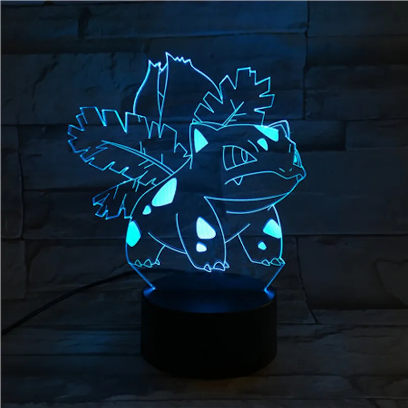 4 Pokemon Go Mewtwo, детский ночник, светодиодный, для гостиной, декоративная лампа, luminaria, праздничный подарок, для спальни, светодиодный, ночной Светильник Mewtwo - Испускаемый цвет: 4