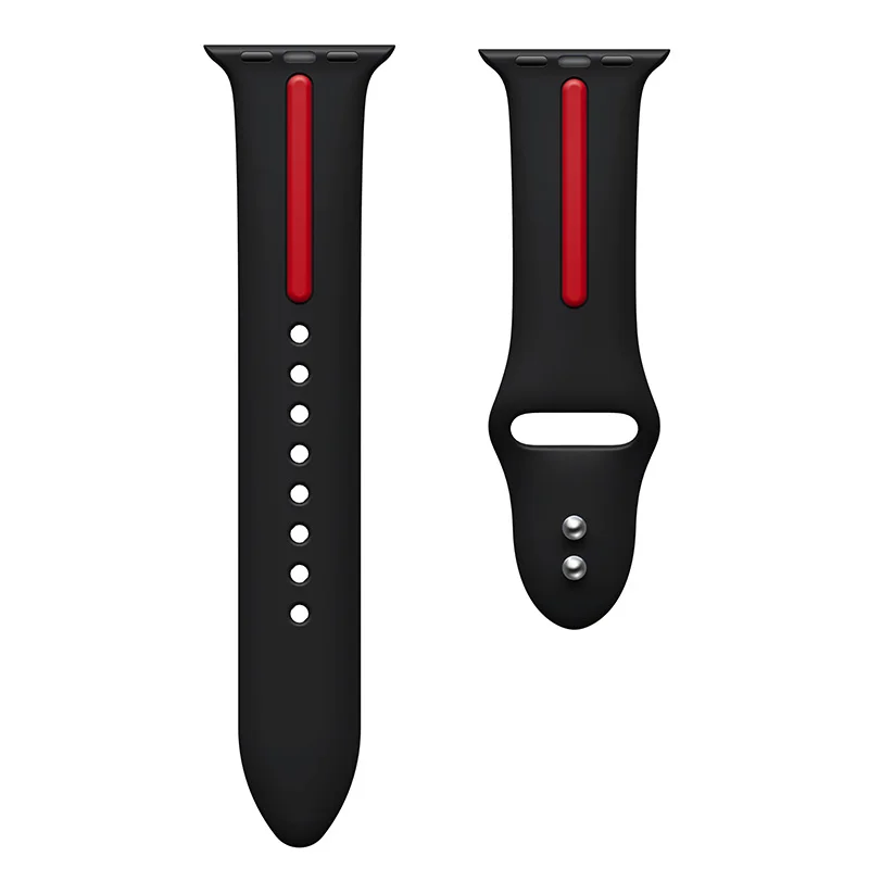 Спортивный силиконовый ремешок для Apple Watch Band 42 мм 44 40 38 Iwatch Series 4/3/2/1 браслет часов