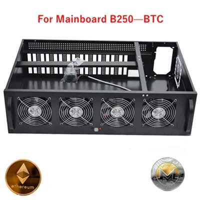 

Ethereum mining case usb miner rig frame No transfer card B250 BTC Computer Case miner rig 8 graphics card gtx 1080 1060 ZTC XMR
