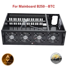 Ethereum mining case usb miner rig frame No transfer card B250 BTC Computer Case miner rig 8 graphics card gtx 1080 1060 ZTC XMR multifunctional heat dissipation 8gpu mining frame case stackable design aluminum acrylic insulation mining frame case