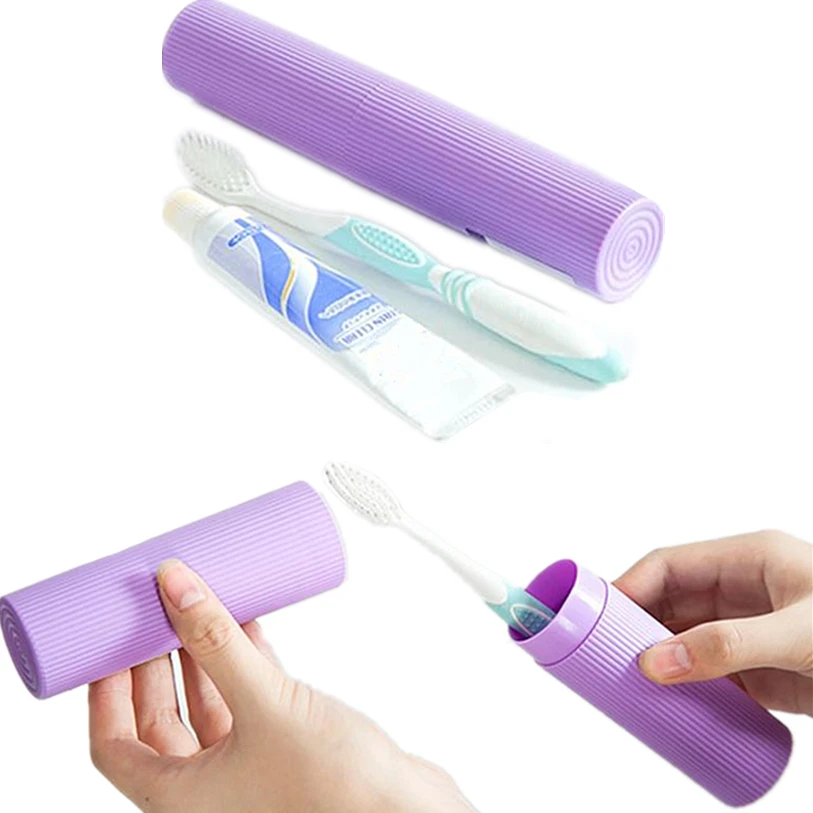 1 PC Travel Portable Toothbrush Toothpaste Storage Box Colorful Small