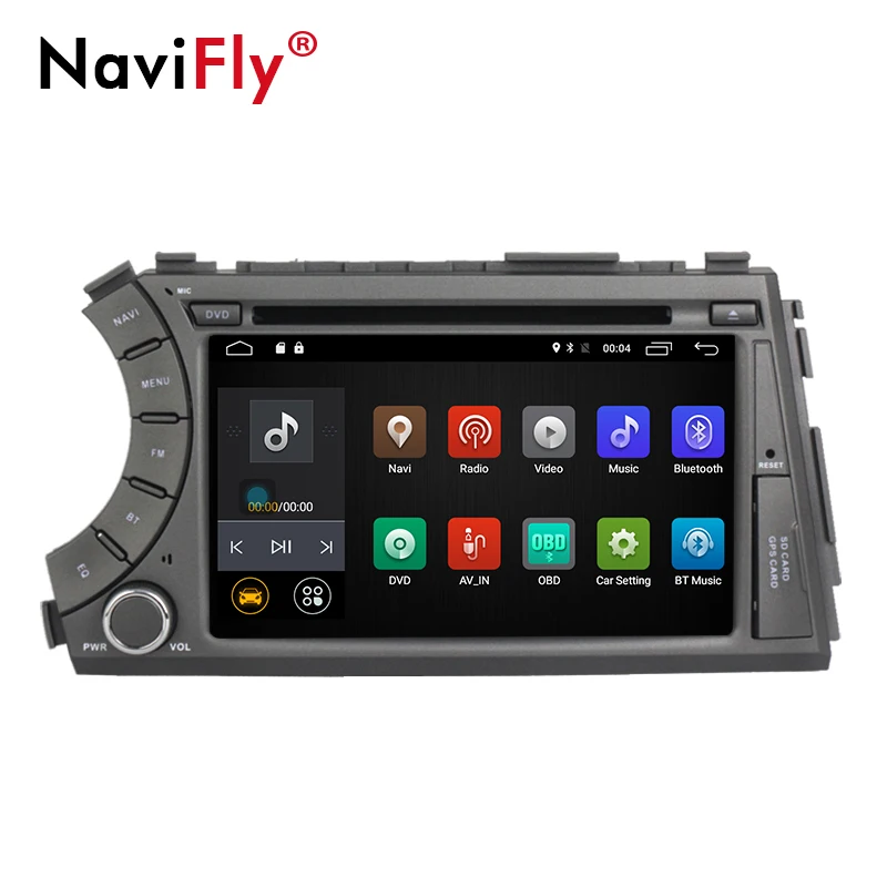 Clearance Factory price! Quad Core 2 din Android 7.1 Car DVD For SsangYong Kyron Actyon 2005-2013 GPS Radio Stereo with 4G BT WIFI 1