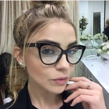XYKGR Ретро кошачьи глаза черная оправа синяя оправа очки оправа Женская оптическая компьютерная оправа унисекс очки