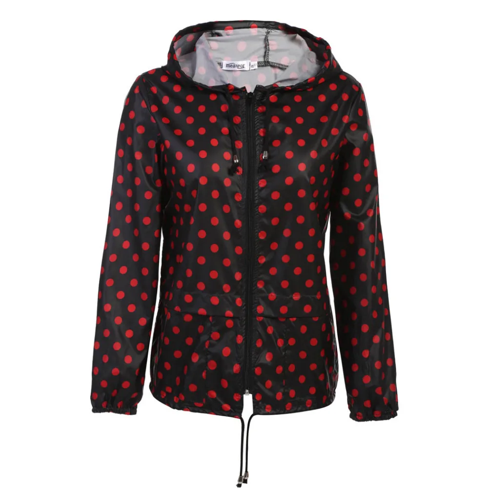 Meaneor New Arrival Women's All season Lightweight Waterproof Sun protection Multiway Hoodie Raincoat Elegant Jacket 4 colors Coats