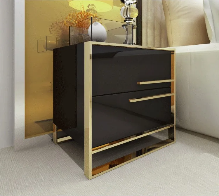 Нордический Металл Кованое железо прикроватный столик напольный прикроватный Шкаф современная спальня простое хранение маленький ящик для шкафа