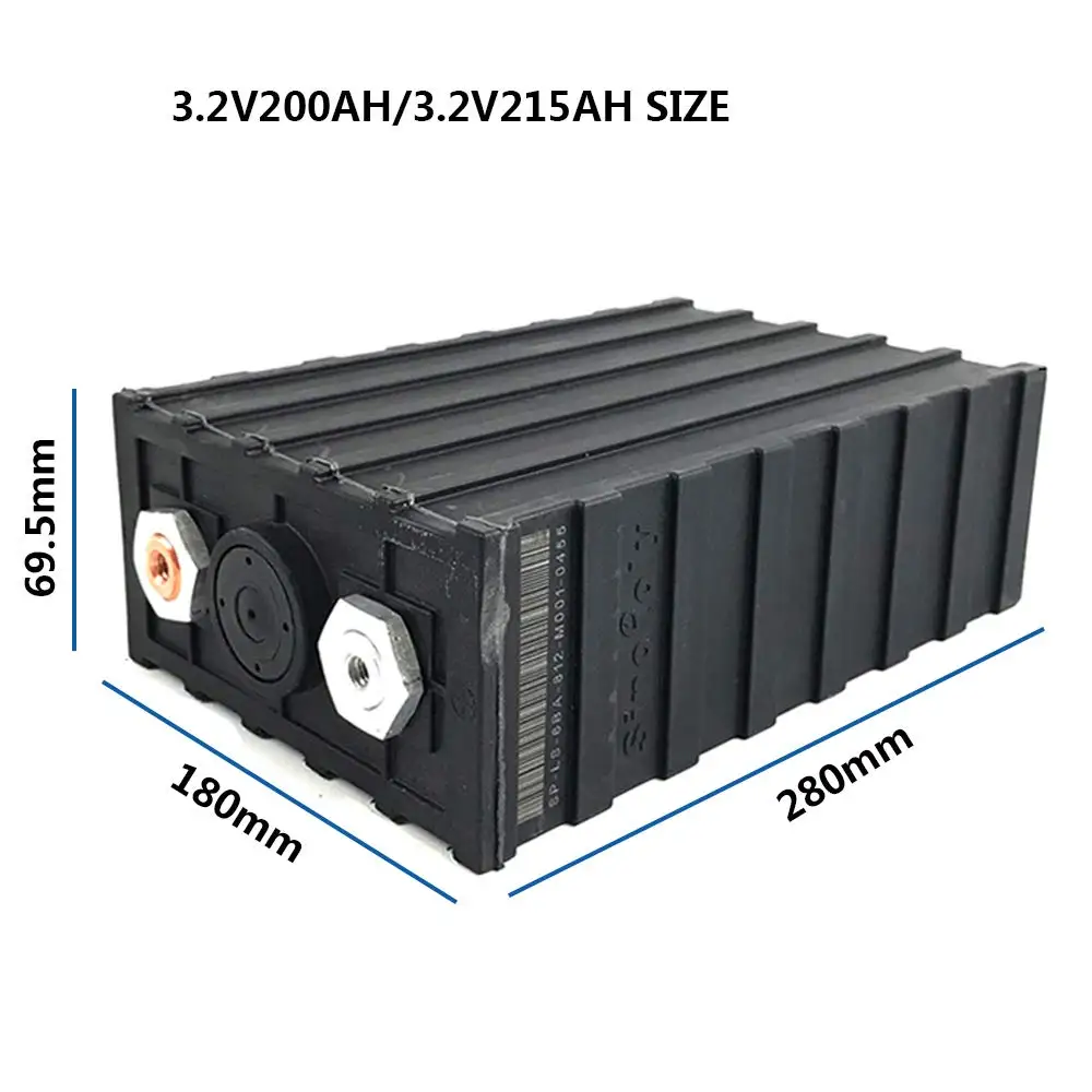 Sinopoly 3.2V 200AH RUIXU LiFePO4 Single Cell Battery With Plastic Case