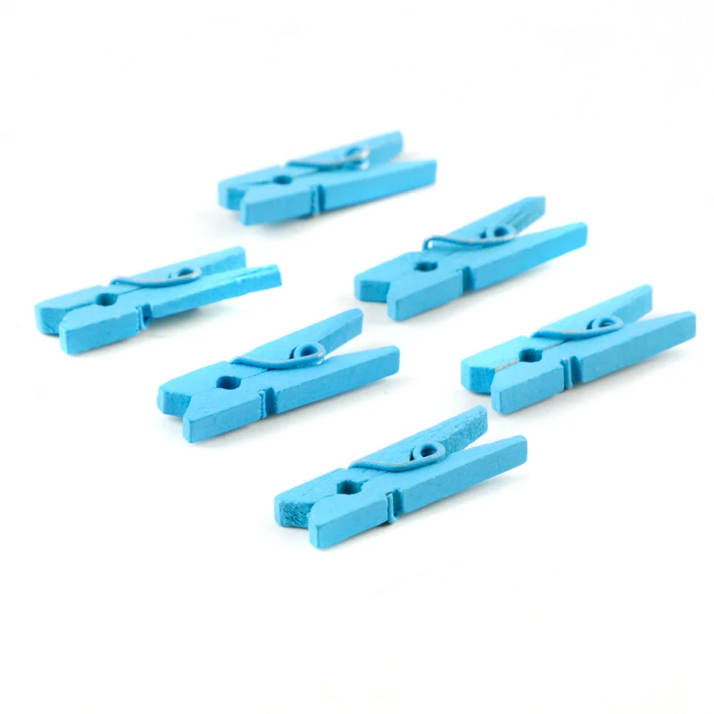 HOURONG 100 unids/lote Mini Clothespin de madera Pinza de madera artesanía Clips DIY ropa foto papel Peg Clothespin boda fiesta Decoración HOURONG 100 unids/lote Mini Clothespin de madera Pinza de madera artesanía Clips DIY ropa foto papel Peg Clothespin boda fiesta Decoración