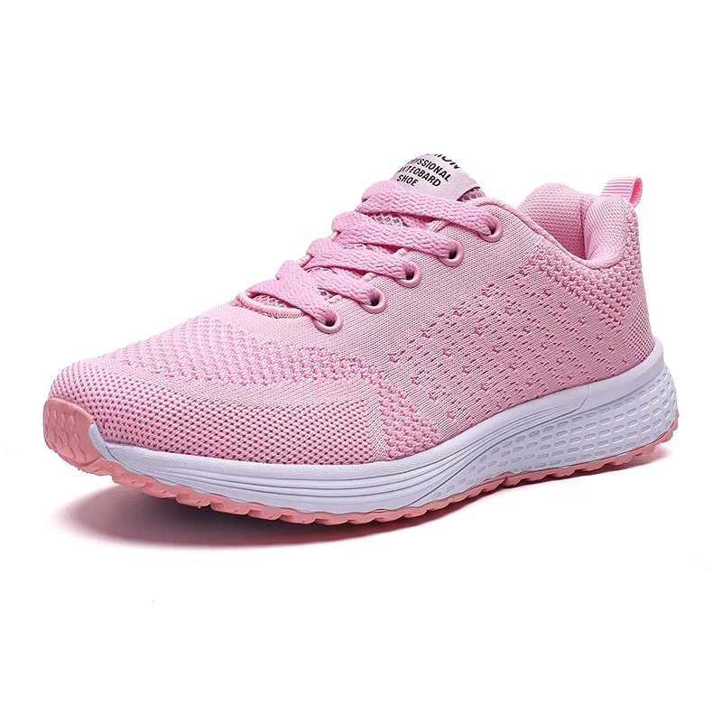 STQ/кроссовки; женская обувь на плоской подошве; коллекция года; сезон осень; повседневные кроссовки из дышащего сетчатого материала на шнуровке; женская обувь; Женская прогулочная обувь; A08 - Цвет: G88 Pink