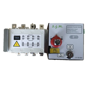 

SUQ3-100A 4P ATS Operating 380V Control 220V Isolation type Dual Power Automatic transfer switch 2 in 1 out