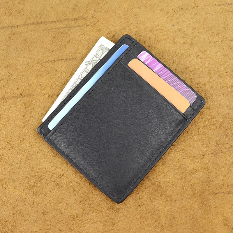 Супер тонкий мягкий кошелек из натуральной кожи мини-кредитный карточный кошелек бумажник для карт Прямая поставка 564-50 мужской кошелек тонкий маленький