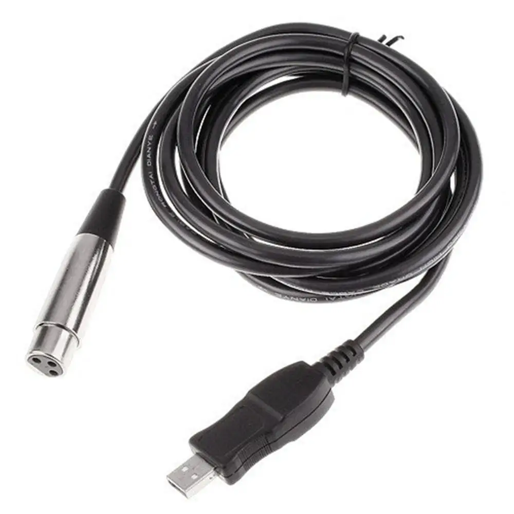 USB к XLR Cannon Female Convert Cable 3m PC Connection микрофону HiFi Voice кабель для записи|Кабели VGA| |