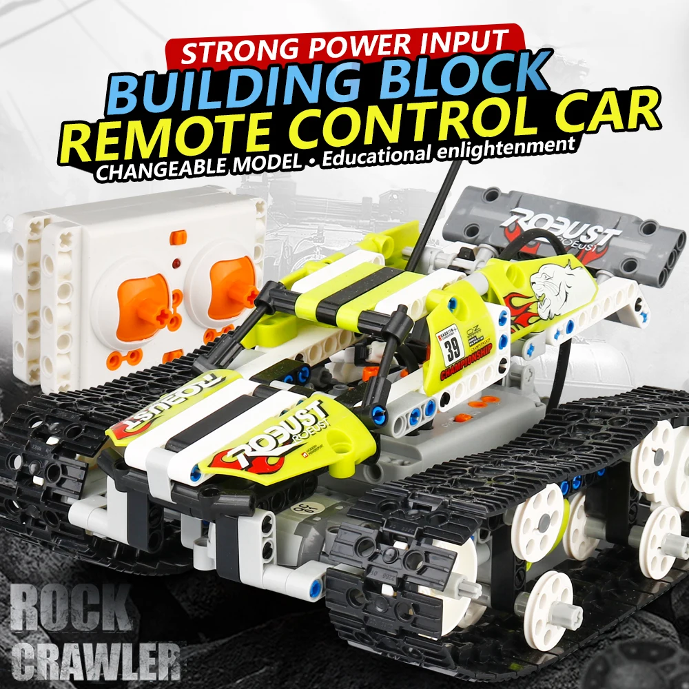 

4CH 2.4g remote control car speed off-road drift DIY building blocks rc car high speed radio control rock crawler for kid gift