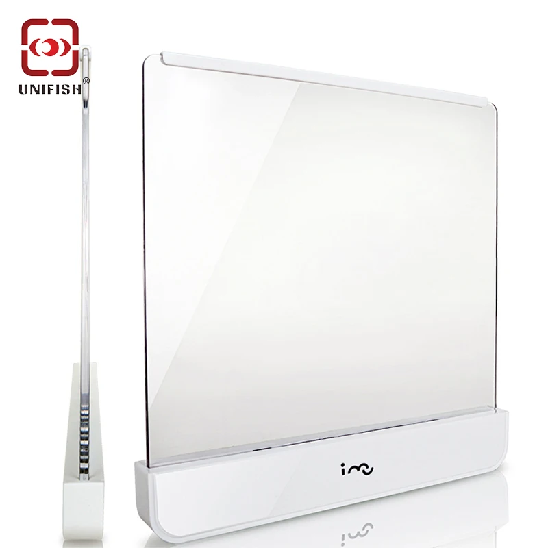 I mu 424 LED Light Wedge Panel Book Reading Lamp Paperback Night AAA