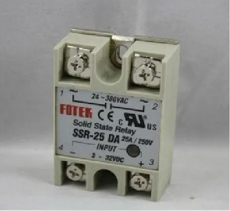 

Freeshipping 3pcs/lot SSR-25DA 25A SSR single phase ssr solid state relay