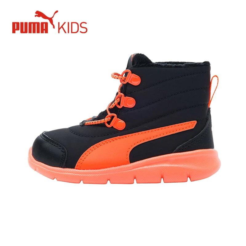 PUMA Kids de la Nieve Botas de Invierno Cálido de Felpa de Alta Superior Del Tobillo BAO 3 INF BOOT Lace Up Casual Running Zapatilla de Deporte Botas|girl high tops|sport sneakers