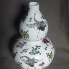 Редкий династии Цин фарфоровая ваза, кран