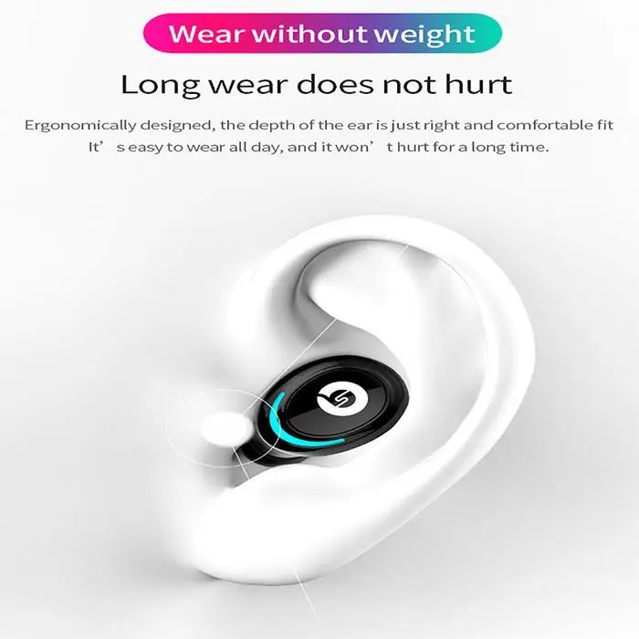 Bluetooth наушники Handsfree стерео беспроводные мини наушники анти-пот противоскользящая Спортивная гарнитура с зарядным устройством и микрофоном