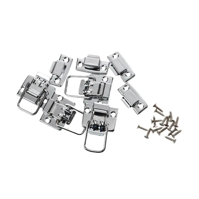 

4 x Toggle Catch Latch Case Trunk Suitcase Clip Lock Jewelery Box Tool Silver