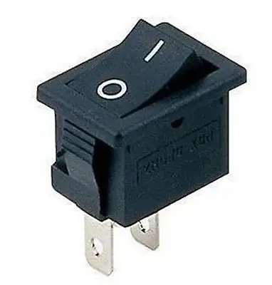(10) Black  6A/10A 2 Pin SPST ON/OFF No Light 2 Position  Boat Rocker Switch