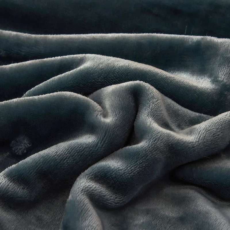 AB одноцветное одеяло, толстое Двухслойное одеяло для взрослых, диван, постельные принадлежности, Фланелевое и детское бархатное одеяло 200x230 см