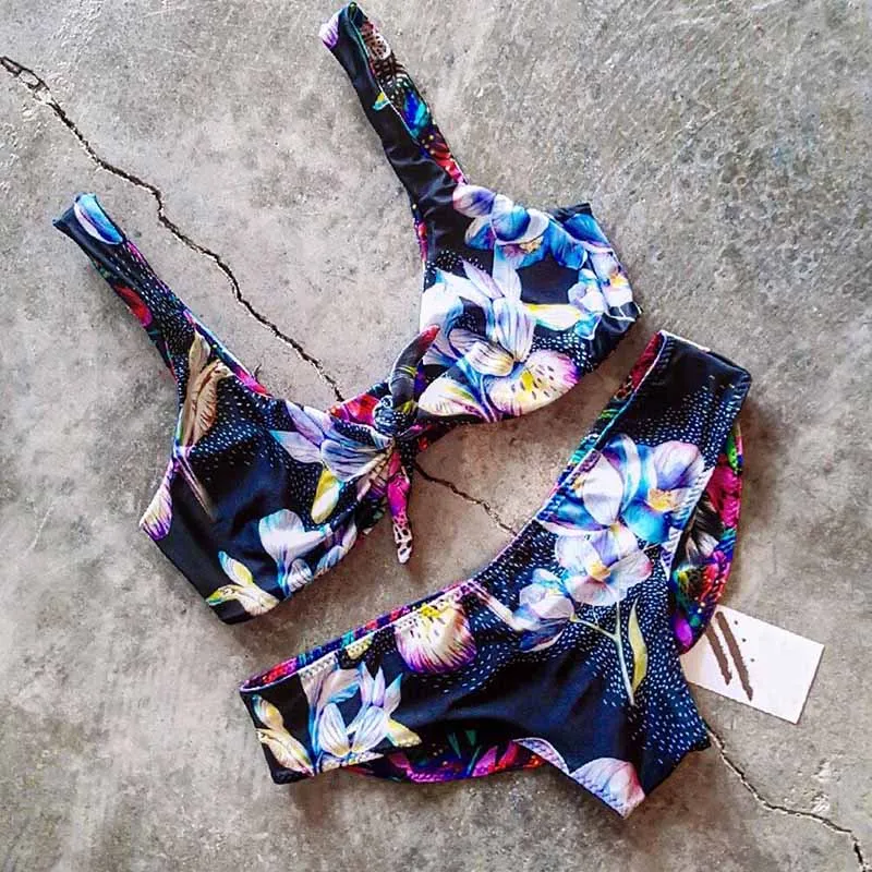 HTB1mBDOd.GF3KVjSZFvq6z nXXa9 2019 Sexy High Neck Bikini Swimwear Women Swimsuit Push Up Bathing Suits Beach Wear Brazilian Bikini Set Maillot de bain femme
