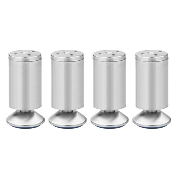 

4PCS 15CM Height 304 Stainless Steel Adjustable Furniture Legs Cabinet Table Sofa Bed Feet Legs