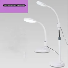 Креативная настольная лампа 2 в 1, 24 Вт, 8X, лупа, светодиодный, холодный белый, настольная лампа для бровей, тату, красоты, маникюра, рыбалки, настольная лампа
