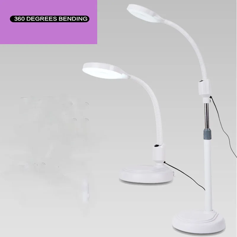 

Creative 2 in 1 Desk Lamp 24W 8X Magnifier LED lamp cold white table lamp eyebrow tattoo beauty nail makeup fishing Table Lamp