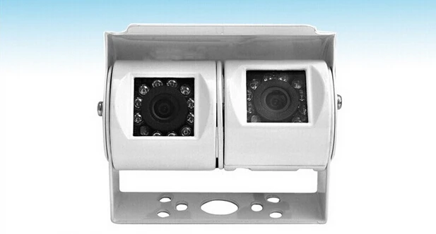 Twinlens Car Rear View Camera Bus Coach Van Camera White