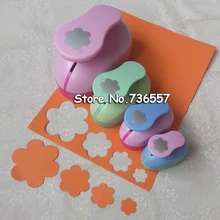 4 шт.(7,5 см, 4,7 см, 3,5 см, 2,4 см) шесть лепестков формы ремесло удар набор Скрапбукинг школы бумаги Дырокол eva Дырокол