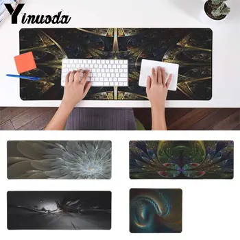 

Yinuoda 2018 New Special effect fractal Gaming Player desk laptop Rubber Mouse Mat Speed/Control Version Large Gaming Mouse Pad
