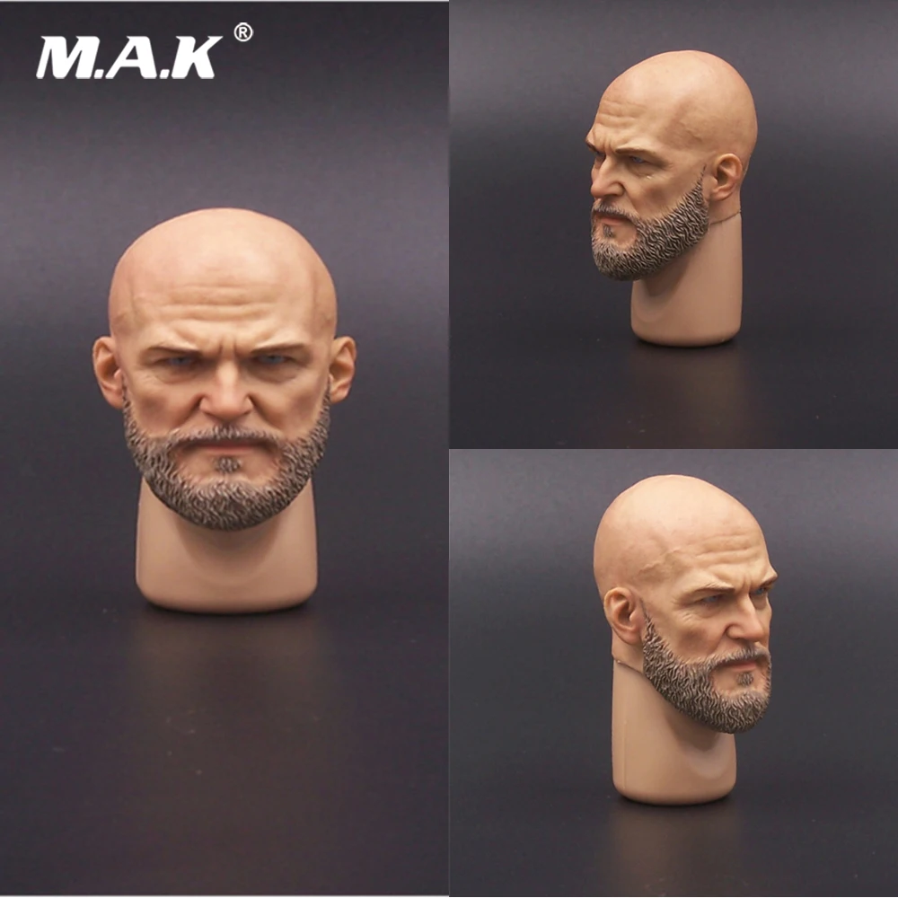Мужская голова солдата в масштабе 1/6 резной аксессуар скульптура головка с