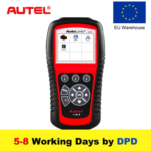 Cheap Autel AL619 OBD2 Scanner Car Diagnostic Tool  ABS/SRS + CAN OBD2 Scan Tool  Code Reader Automotive Scanner 