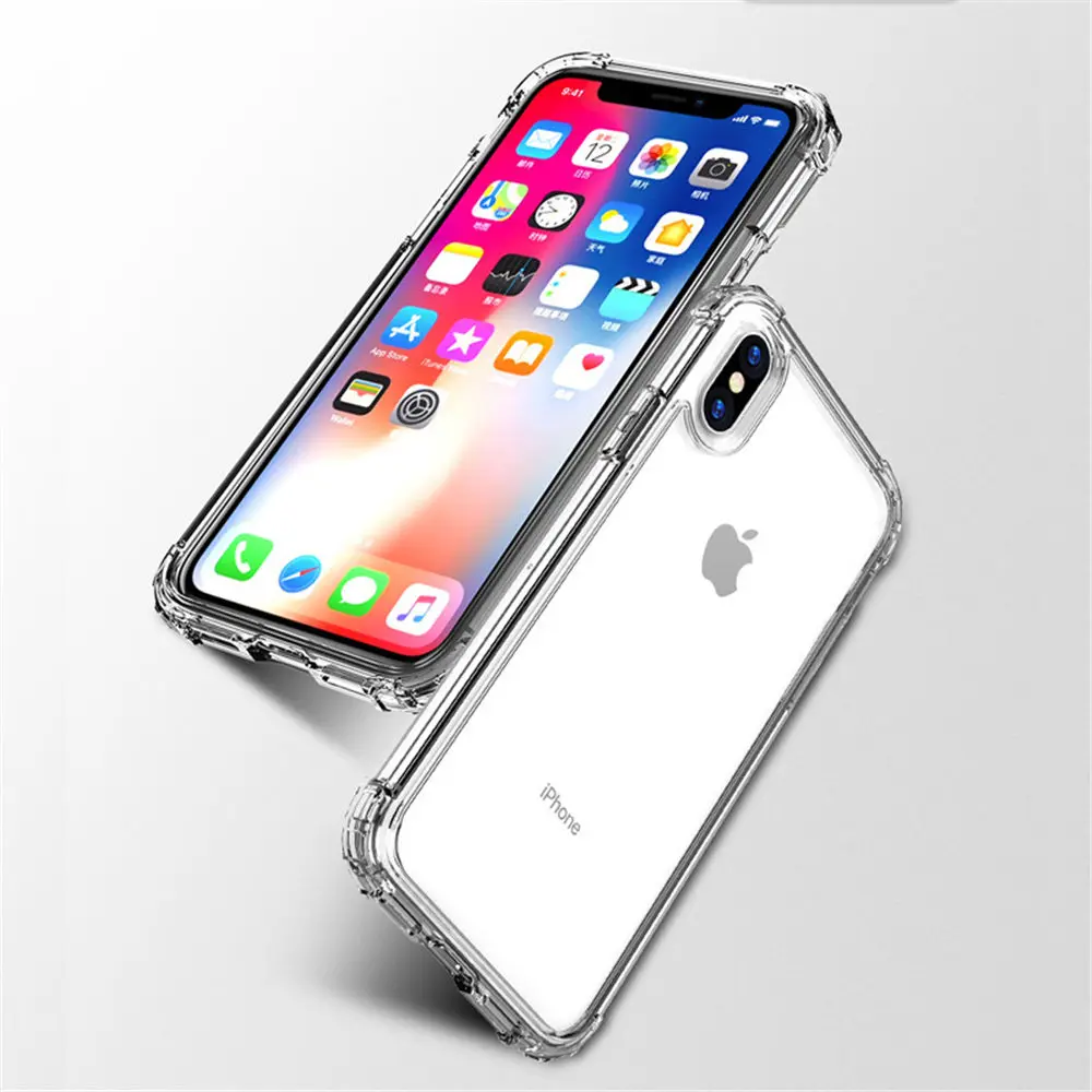 Lovebay сверхмощный защитный чехол для телефона для iPhone 11 Pro X XR XS Max 7 8 6 6s Plus четыре угла укрепляющий силиконовый прозрачный Чехол