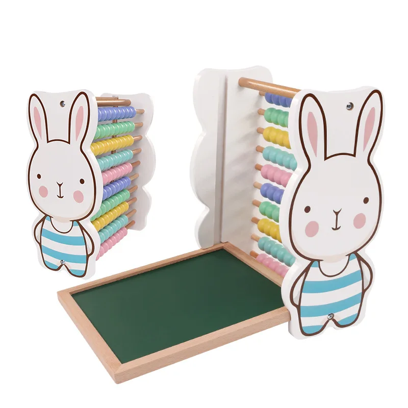 

Cartoon Animal Wooden Bunny Calculation Frame Ten File Abacus Child Mathematics Early Learning Enlightenment Educational Toy