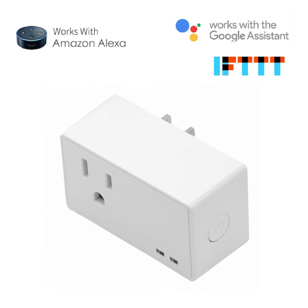 

Smart Plug Wifi Socket AC 100V-240V US Plug Switch APP Remote Control Timing Function Voice Control for Alexa Google Home