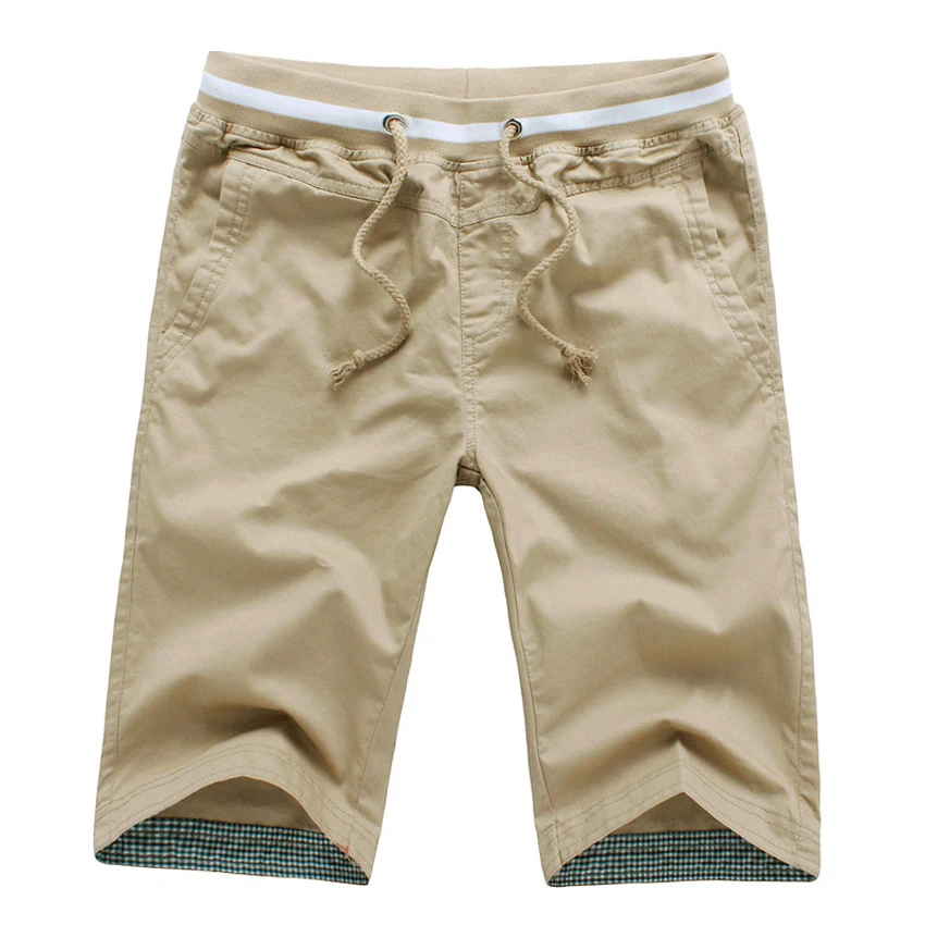 

Summer Men Shorts Homme Beach Slim Fit Shorts Male Drawstring Pocket Elastic Joggers Men Short Trousers Plus Size