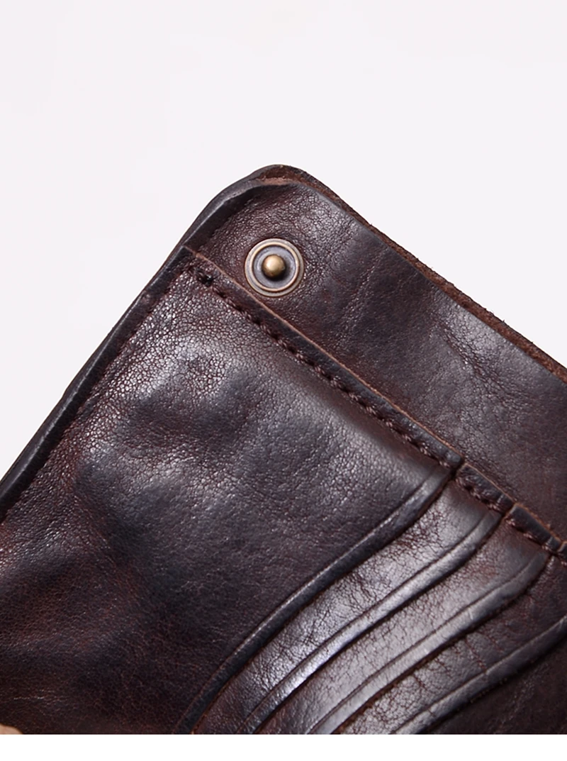 AETOO ручной работы бумажник мужской кожаный ретро сделать старый вертикальный бумажник мужской короткий Ретро кошелек
