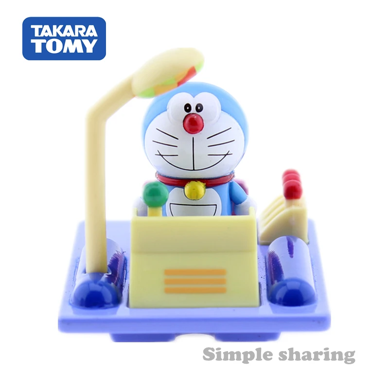 Takara Tomy Tomica Ride On R04 Doraemon Time Machine Модель Kit Jingle Cat робот Игрушечная машина литая аниме