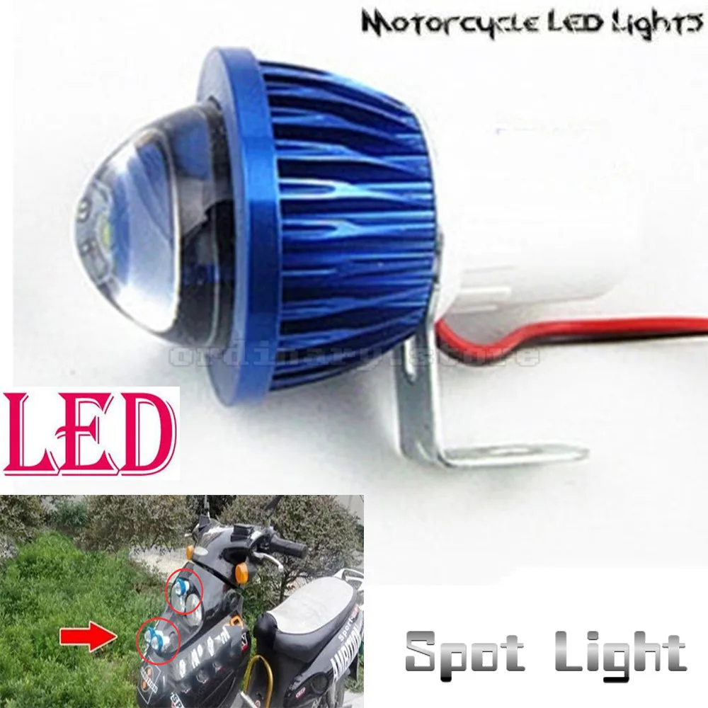

Motorcycle Headlight Fisheye Lens LED Head Light Driving Fog Spot Lamp Night Safety Headlamp 6W