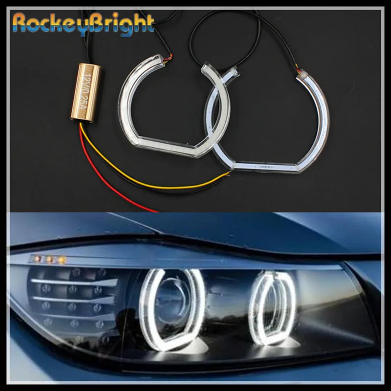 Rockeybright SMD автомобилей головной светильник с украшением в виде кристаллов