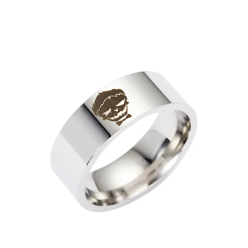 1PC squad clown female X contingent titanium steel ring men and women Rings Dropshipping