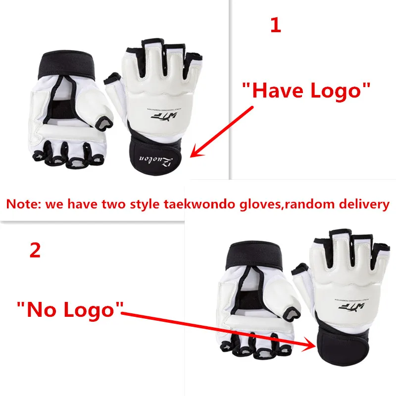 Guantes de Taekwondo de medio dedo, protectores de pies TKD, protectores pies y manos para combatir el Karate, protector de y manos MMA|tkd protector|karate foottaekwondo foot protector -
